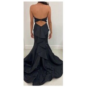 Sherri Hill 52490 Classic Black Prom Dress Women’s Size 0 NWT Elegant Prom!